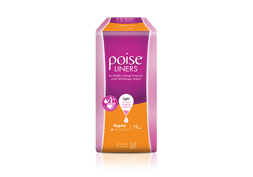 Poise liners regular