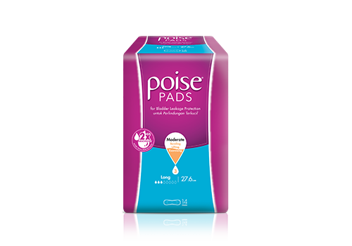 Poise pads long packshot